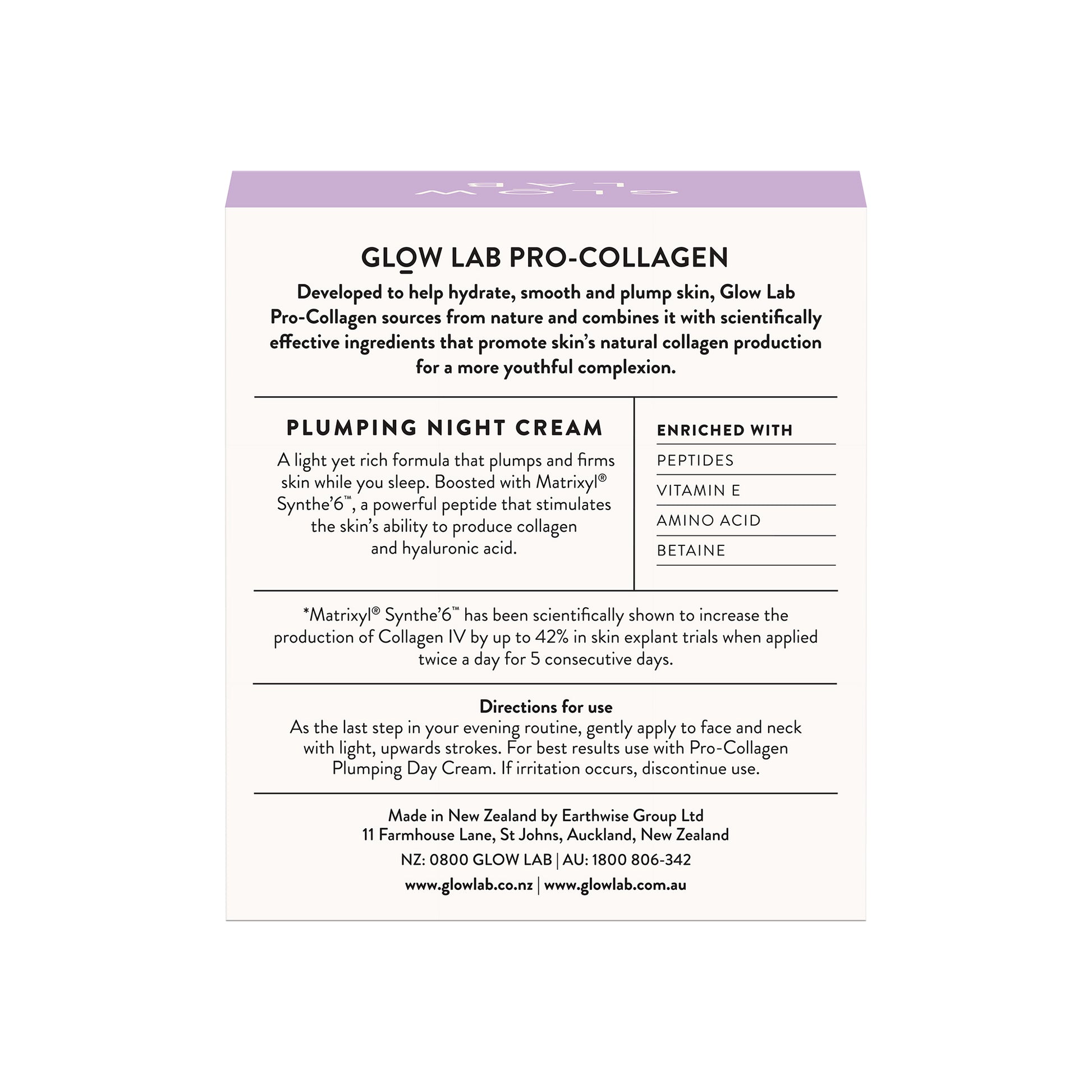 Pro-Collagen Plumping Night Cream - Glow Lab | MLC Space